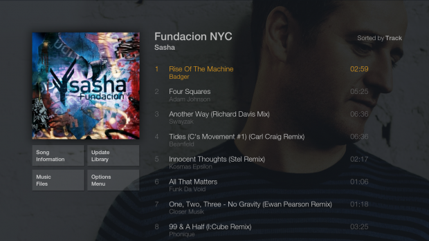 FTV Skin f&uuml;r Kodi - Musikangaben (Bild: Hitcher)